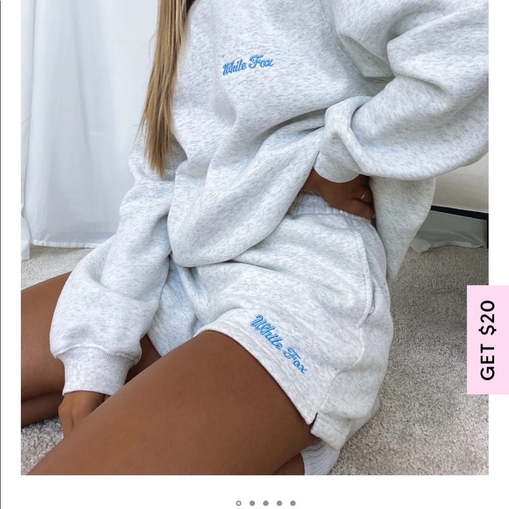 White fox botique sweatshorts